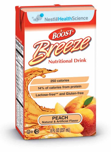 Boost Breeze Peach Brikpak 27 X 8oz Case **2 CASE SPECIAL**