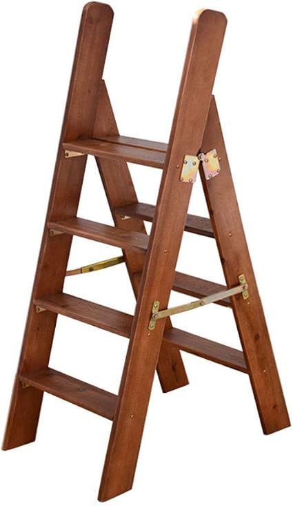 ÙÙØ¸Ù ØªØ®Ø²ÙÙ Ø§ÙØ±Ù Organizer Storage Shelf Folding Steps Wood Step Ladders 4 Step Lightweight With Hand Rail Foldable Step Stool Multi Purpose Stepladder Tread Folding Ladders Shelf Staircase Stairway Ch Buy Online