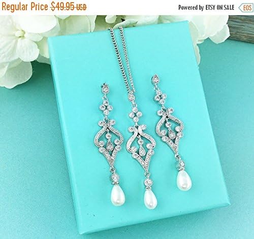 Gabriella Pearl Bridal Jewelry Set
