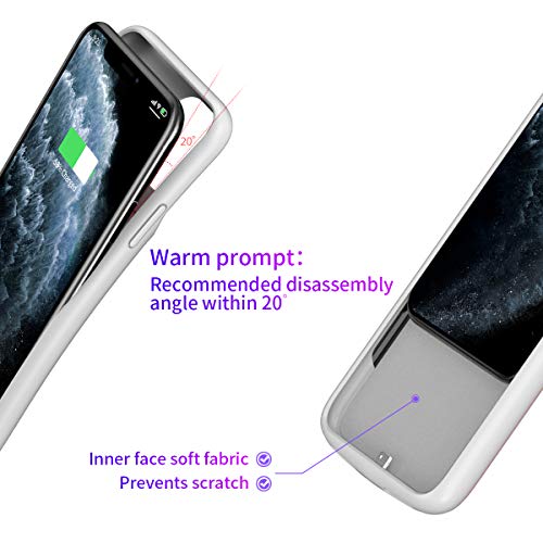 Battery Case for iPhone Xs Max，【6000mAh】 AEDLYK Rechargeable Portable