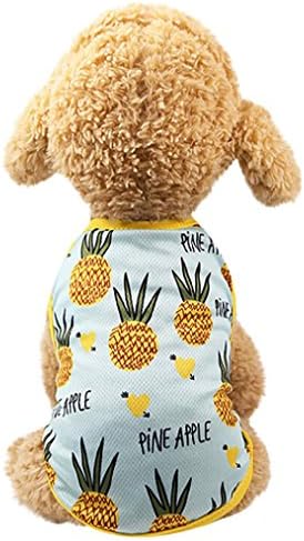 Promotion Pet Clothes Pet Couples Dress,JOYFEEL Puppy Dog Prince Lovely Pineapple Strawberry Vest Flower Printed Summer Small Dog Cat Shirt