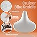 Bikeroo Comfortable Cruiser Bike Seat Extra Wide Bicycle Saddle with Suspension - Great Replacement Soft Bike Saddle for Women and Men