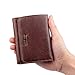 Augus Leather Wallet RFID Blocking Wallets for Men Trifold Money Clip Credit Card Holder