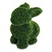 Tinksky Handmade Artificial Turf Grass Animal Rabbit Home Office Ornament (Green)
