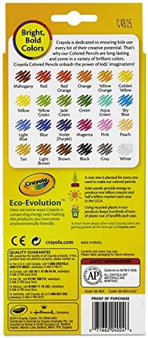 Crayola colored pencils in a wooden case.