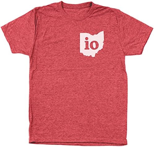 Io Ohio Couples Outfit Men's Tri-Blend T-Shirt X-Large Heather Red