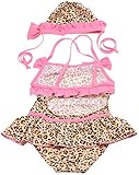 Leopard Baby Toddler Girls Swimwear Bikini Kids Swimsuit (5T(100-110CM))