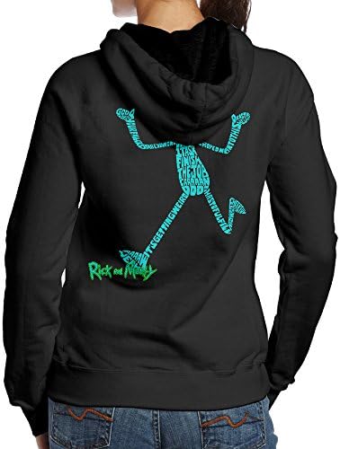 Women Rick And Morty Animated Television Series No Pockets Hoodies Vintage Hooded Sweatshirt