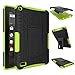 NOKEA Heavy Duty High Impact Resistant Armor Protection Cover Anti Slip Kickstand Feature Skin Case Work with Fire 7 Tablet with Alexa (7th Generation, 2017 Release)(Green)