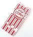 Bekith 200 Piece Paper Popcorn Bags for Movie Party and Theater Night, Single Serving 1oz Paper Sleeves in Nostalgic Red/White Design