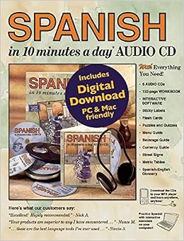 SPANISH in 10 minutes a day® AUDIO CD SPANISH in 10 minutes a day® AUDIO CD