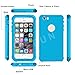 Waterproof iPhone 5/5S/SE Case, EFFUN IP68 Certified Waterproof Dustproof Snowproof Shockproof Case Cover Fully Sealed Underwater Cover with Built-in Screen Protector for iPhone 5/5S/SE Light Blue