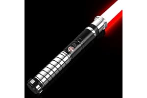 ADAWLERT Smooth Swing Dueling Lightsaber - Motion Control Light Sabers 16 Colors 12 Sound Fonts RGB Light Saber, Premium Metal Hilt Rechargable Lightsabers, Light Sabers for Adults and Boys Gift