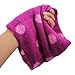 NSSTAR Fashionable Double Color Polka Dot Design Baby Infant Kids Toddler Unisex Boys Girls Weave Knitting Warm Neck Warmer with 1PCS Free Cup Mat Color Ramdon (Purple)