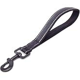 Short Dog Leash for Training,Heavy Duty Traffic Leashes for Safety Control | Behavior Correction Hiking Backup for Large, Medium Dogs,Padded Handle,Black