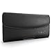 Galaxy S6 Holster, CellBee Galaxy S6 / Galaxy S6 Edge Premium PU Leather Pouch Carrying Case with Belt Clip Belt Loops Holster (Perfect Fits with Otterbox Commuter / Defender Case on Lifeproof Case on) (Classic Flavor)