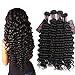 4 Bundles Brazilian Virgin Hair Deep Wave 20 22 24 26 Inch 8A Remy Human Hair Brazilian Deep Curly Hair Resaca Unprocessed Deep Wave Hair Bundles