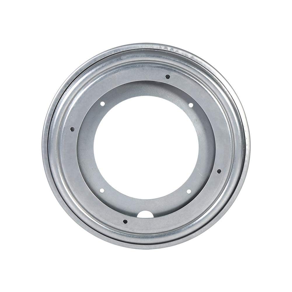 Lazy Susan, 4 Types Heavy Duty Round Shape Galvanized Lazy Susan Turntable Bearing Rotating Swivel Plate(8inch-Silver)
