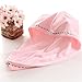 100% Cotton, Hair Drying Towel Wrap, Fast Drying Hair Cap, Long Hair Wrap, Absorbent Twist Turban,Quick Magic Dryer, Dry Hair Hat (Pink)
