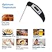 Digital Kitchen Thermometer,Super Fast Instant Read with Collapsible Internal Probe,For Meat Cooking,BBQ, Grilling (BLACK)