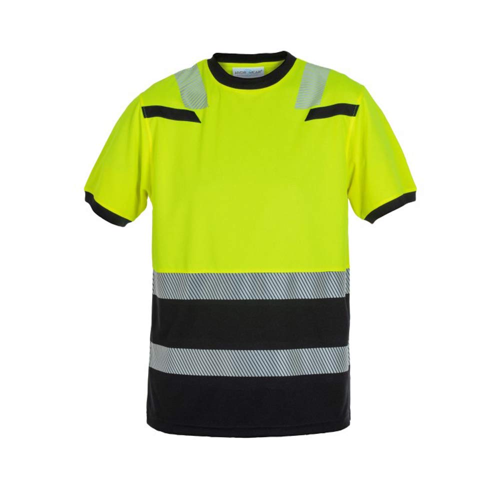 Hydrowear 040465YB-3XL TULSA Trendy High Visible Line T-Shirt Hi-Vis Yellow/Black Size 3XL