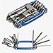 Agile-Shop Portable Bicycle Repair Multitool Kit with Chain Breaker/ Hex Keys/Flat Head/Philips Screwdriver/Torx T-25 All in One Multifunction Bike Tools