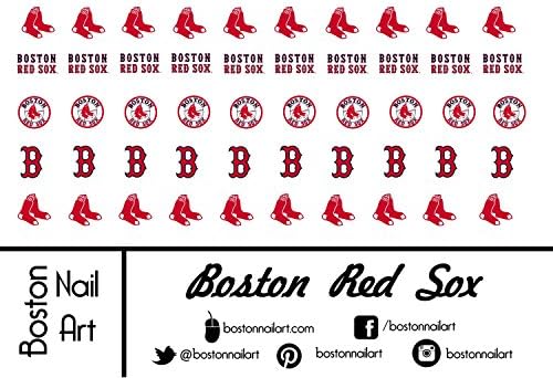 Boston Red Sox- Waterslide Nail Decals - 50pc