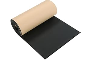 MAOPINER Sponge Neoprene with Adhesive Foam Rubber Sheet, 1/2" T x 12" W x 54" L, Closed Cell Foam Padding, Adhesive Neoprene Foam Sheets for DIY Projects and Crafts (1, 1/2" T x 12" W x 54" L)