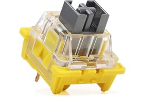 PAKJEL Outemu Custom Switches, 3Pin RGB Silent/Clicky/Linear/Tactile Similar Holy Panda Pre-Lubed Switch for Gaming Mechanical Keyboard (Color : Speed Silver, Size : 90PCS)