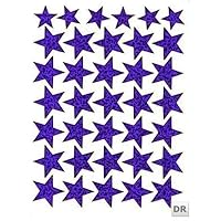 Star Stars Purple sticker sticker decal Metallic Glitter 1 sheet Dimensions: 13.5 cm x 10 cm by Sticker4U