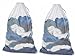 Whitmor 6154-111 Mesh Laundry Bag, White Pack of Two