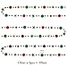 Decor365 Glitter Red Green Christmas Decorations Hanging Star Circle Garland Banner Backdrop Streamer Ugly Sweater Party Birthday Wedding Xmas Tree New Year Celebration Office Classroom Decor