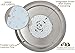 Hamilton Hills Thin Round 16 inch Brushed Nickel Disc LED Ceiling Light Fixture | 3000K Bright White Thinnest Dimmable Flush Mount Ceiling Light | Overhead Direct Wire Lights for Kitchen & Bedroom
