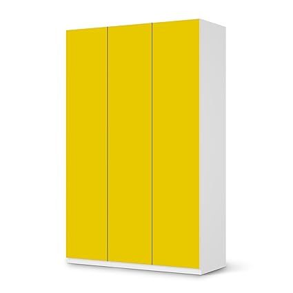 Sticker Ikea Pax Wardrobe 236 Cm High 3 Doors Yellow 1 Furniture