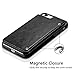 Hoofur iPhone SE 2022 Case, iPhone SE 2020 Case, Slim Fit Premium Leather iPhone 7 Wallet Cases Card Slots Shockproof Folio Flip Protective Defender Shell for Apple iPhone 7/8 / SE 2022 (Black)