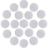 Outus Adhesive White Felt Circles for DIY Sewing Handcraft, 1 Inch, 100 Pieces