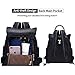 Laifu Nylon Backpack Women Anti-theft Daypack Girls Casual Travel Backpack, Black