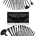 eBoTrade 32 Pcs Professional Cosmetic Makeup Brush Set Kit with Synthetic Leather Case,Black