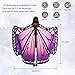 SIPU Butterfly Wings for Women, Monarch Soft Butterfly Fabric Shawl Fairy Wings Cape Halloween Decor Costume Accessory with Lace Mask