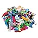 100 PCS Multi Colors Ribbon Hair Ties Ponytail Holder Hair Bands Elastic Hair Accessories for Toddler Girl, Assorted Colors by FIXBODY