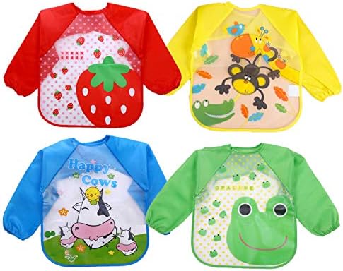 plastic bib with sleeves