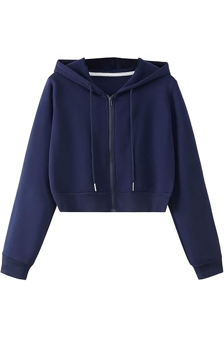 Sudaderas Blancas Mujer Hilinker Sudadera Corta De Manga Larga Con