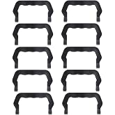 Hemobllo 10-Pack Plastic Pet Cage Handles 4.33X2.36X0.11 Inch &ndash; Replacement Grips for Easy Carrying Wire Dog Crates, Rabbit Cages &amp; Small Animal Kennels