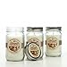 Hosley's Set of 3, 11 oz. Coconut Macaroon Scented Mason Jar Candles