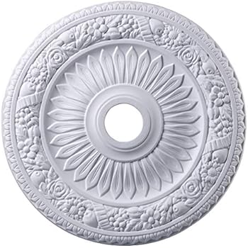 Elk M1006wh Floral Wreath Ceiling Medallion 24 Inch White Finish