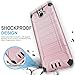 Huawei Ascend XT2 Case, Huawei Elate 4G Case, Huawei H1711 Case, TJS Dual Layer Hybrid Shockproof Impact Resist Rugged Protection Case Cover Metallic Brush Finish With Hard Inner Layer (Rose Gold)