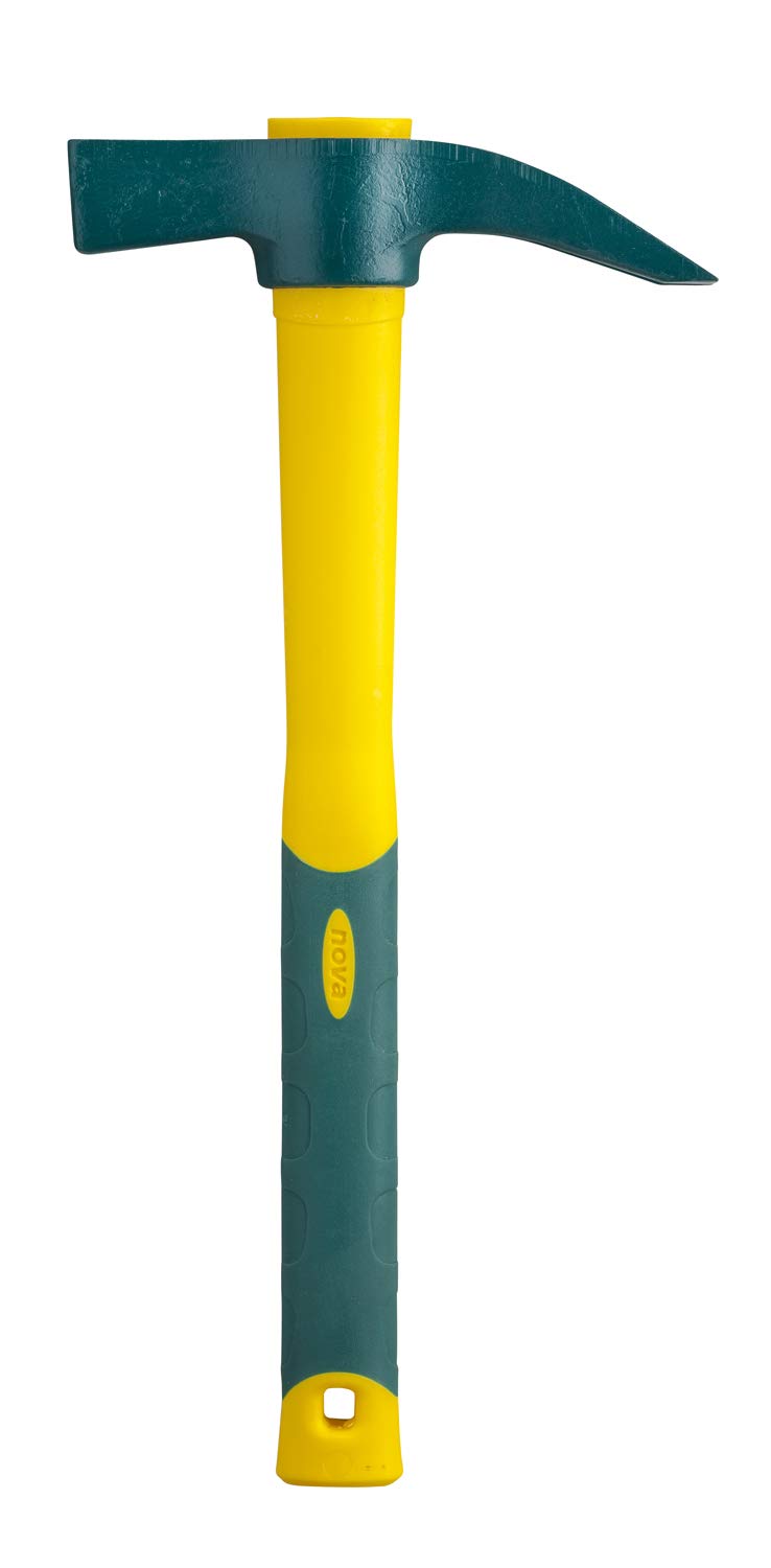 Leborgne Shuttering Hammer, Nail Holder, Forged and Hardened Steel, Tri-Material Handle, Weight: 0.7 kg (Iron)