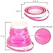 Beach Toys Set 2 Packable Pails&Collapsible Buckets with 1 Shovel and 1 Rake Orange & Pink Perfect for Summer Playset for Kids and Children