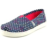Toms Classic Youth Round Toe Canvas Blue Loafer