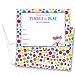 MyExpression.com 24 Gymnastics Girl Bright Polka Dots Border Fill-in Birthday Invitations